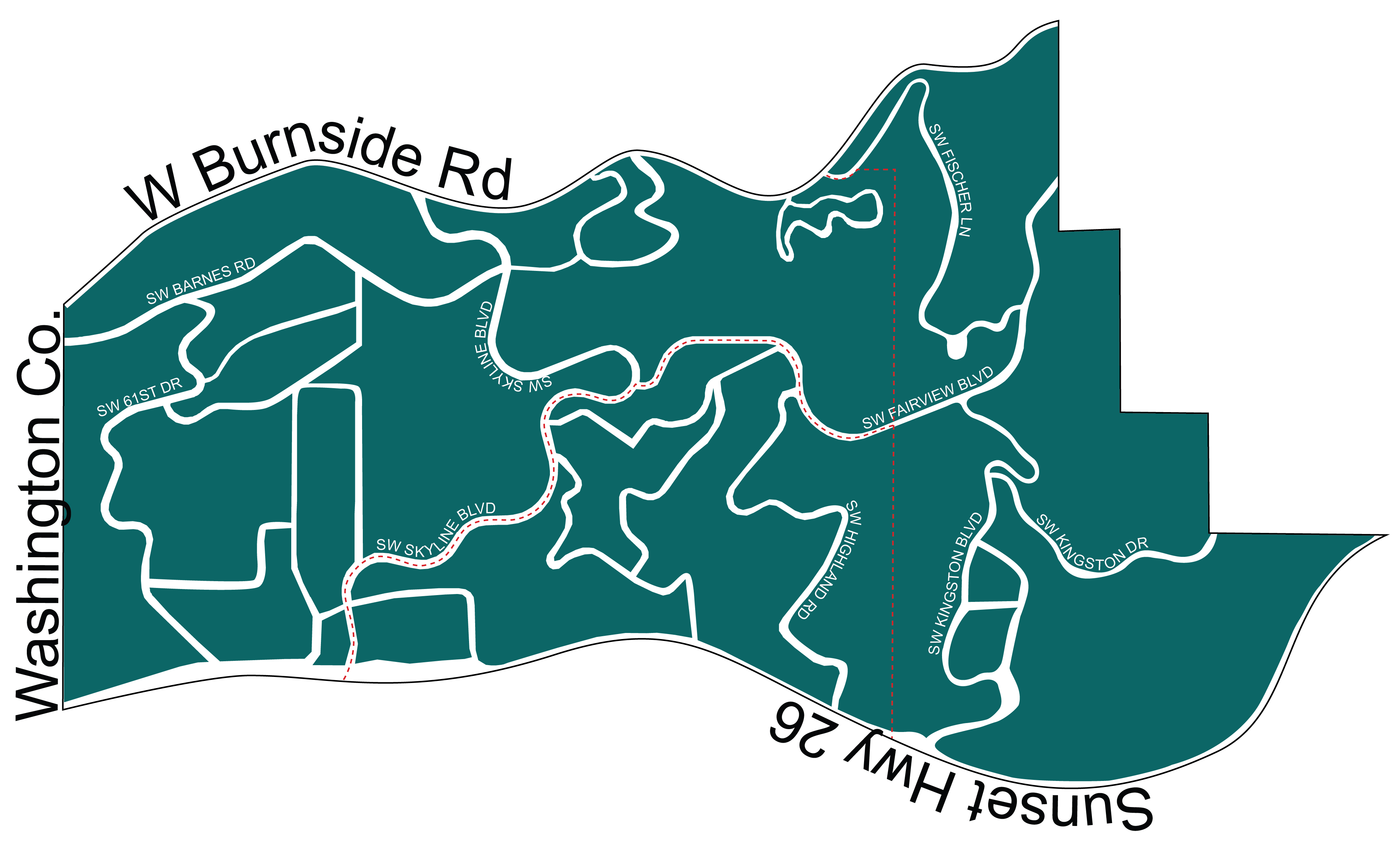 NA Map Sylvan-Highlands Neighborhood Association